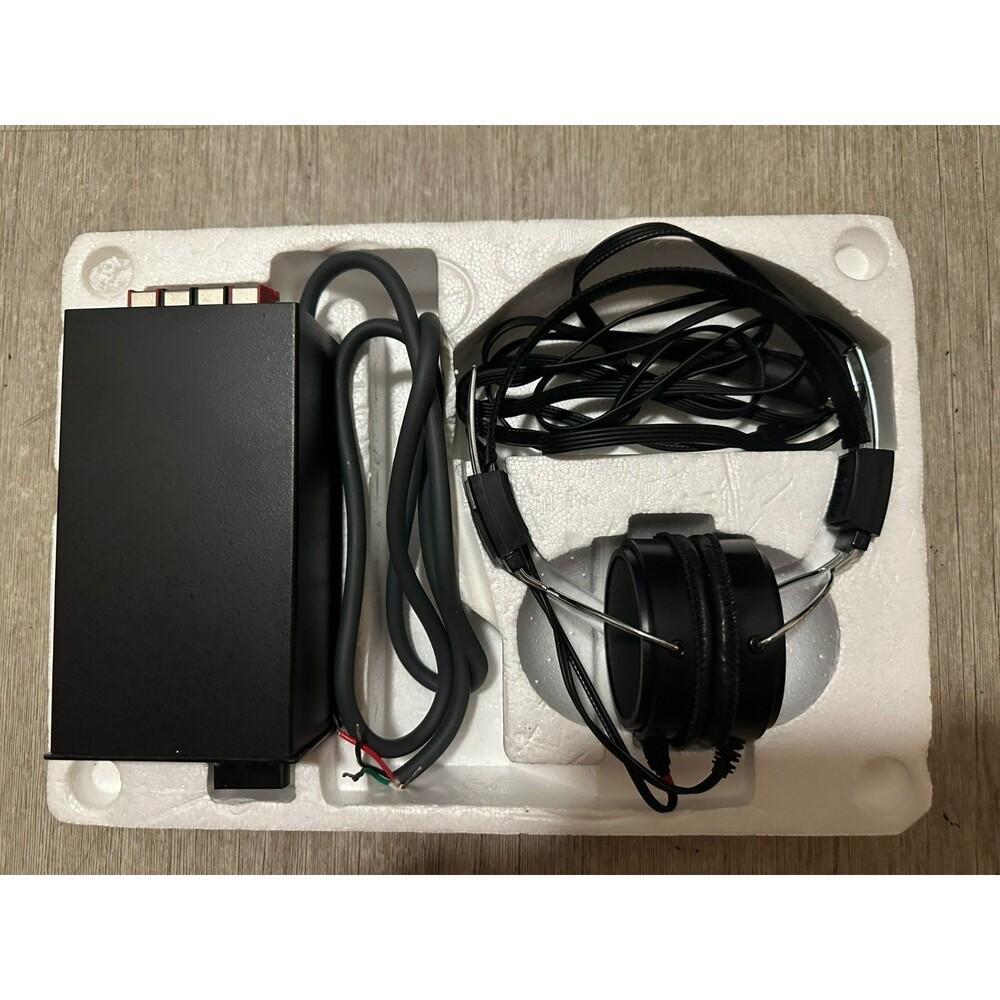 STAX SR-34 Electret Earspeaker System with SR-30 Earspeakers SRD-4 Adaptor
